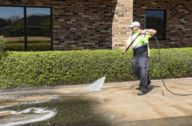 commercial concrete cleaning in macon